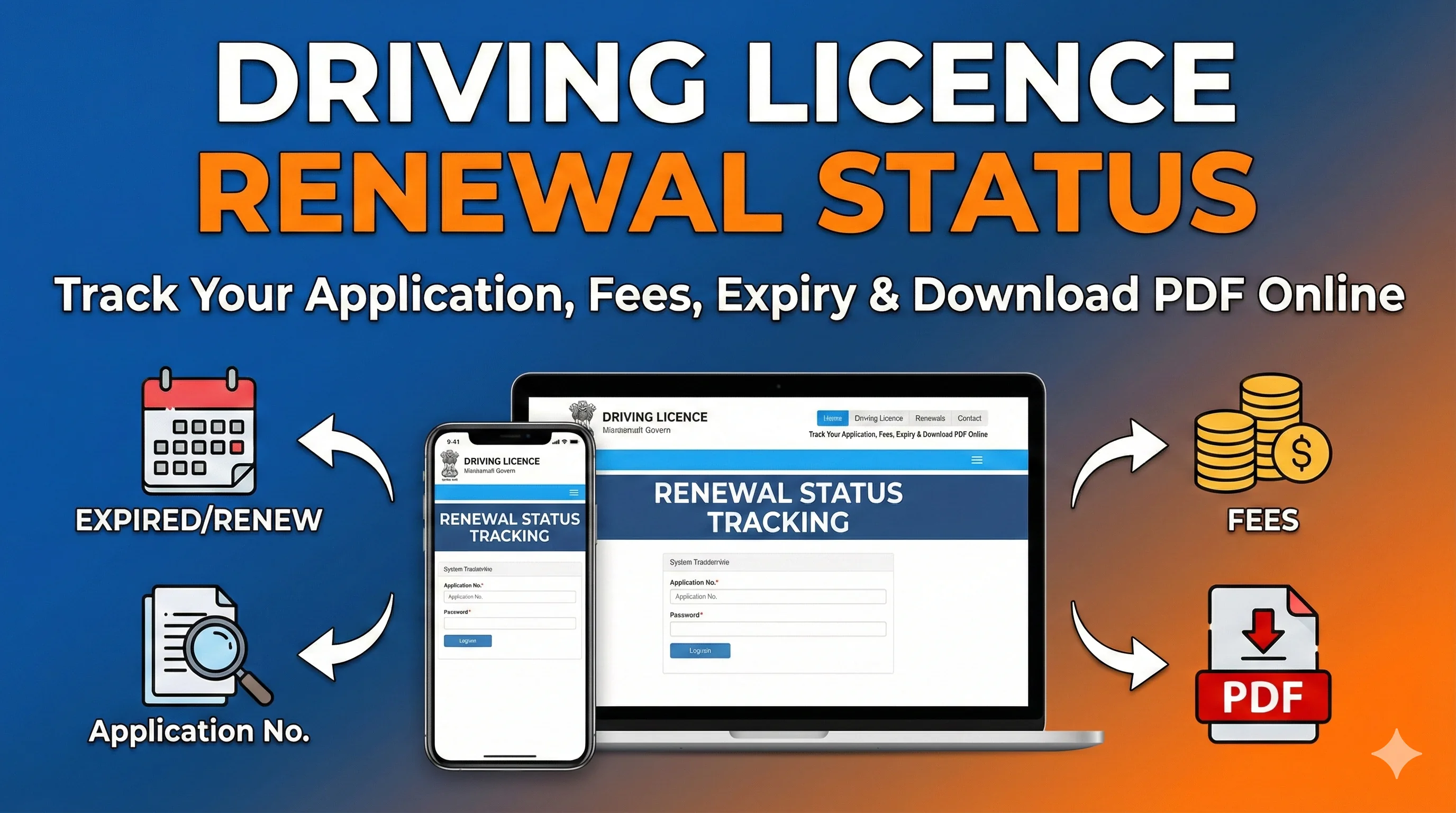 Driving licence renewal status